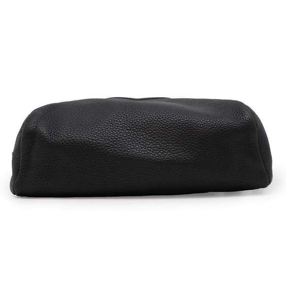 Prada Vitello Dino Triangle Logo Shoulder Bag Black - Picture 3 of 10